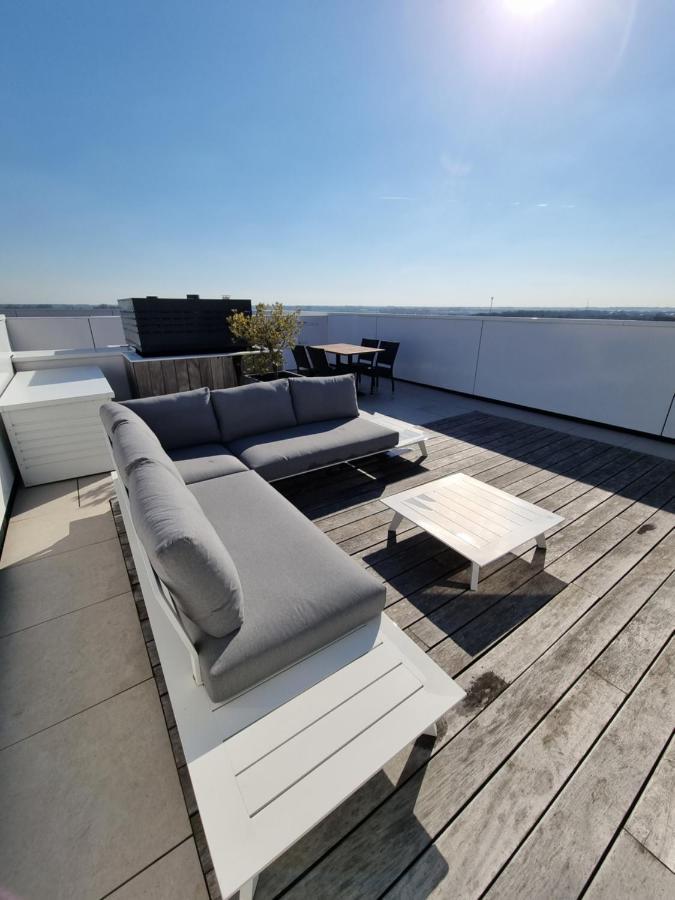 Penthouse Windkracht 10 Aan Het Strand Van Cadzand Luaran gambar